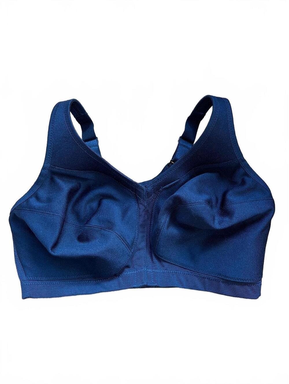 Glamorise MagicLift Posture Back Bra 36F Black Wirefree Front Closure NWOT